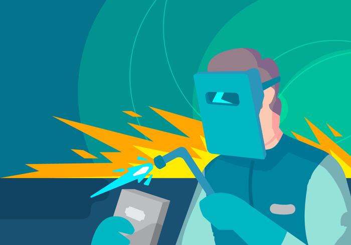 Tradesman Welding vector