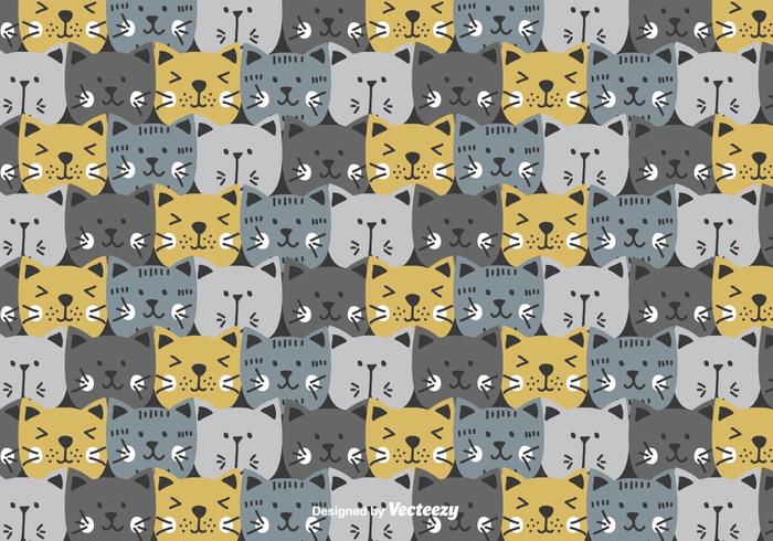 Cats Vector Pattern