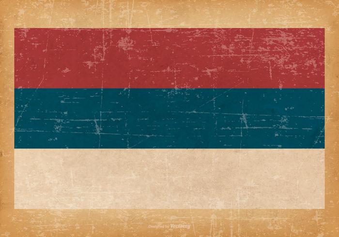 Grunge Bandera de la Republika Srpska vector