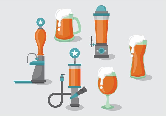 Beer Pump Vector Pack