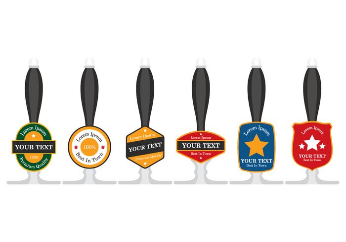 Beer Pump Handles vector