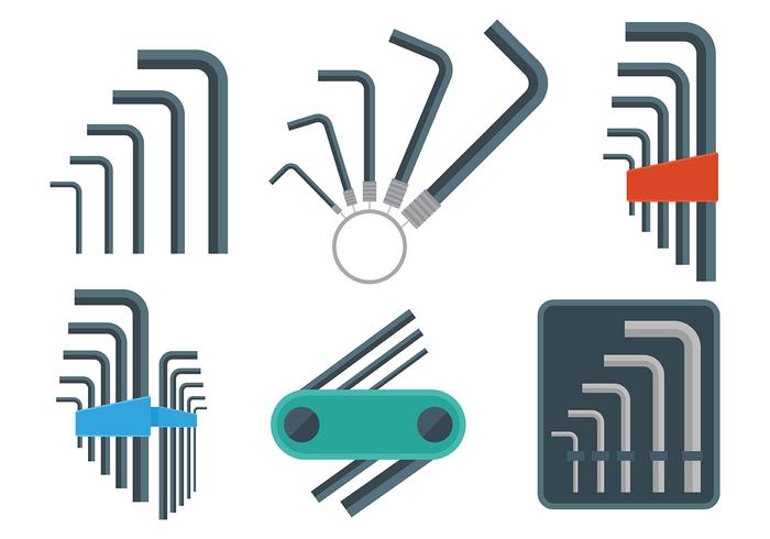 Allen Key Vector Icons