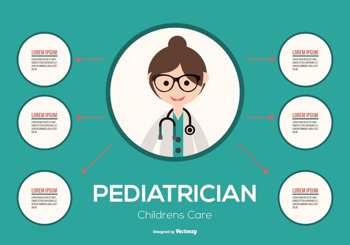Pediatrician Infographic Illustration Pediatrician Infographic Illustration