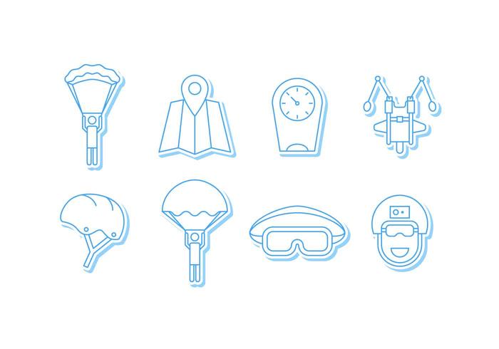 Free Outstanding Skydiving Vectors