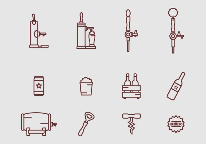 Beer Icons Vector