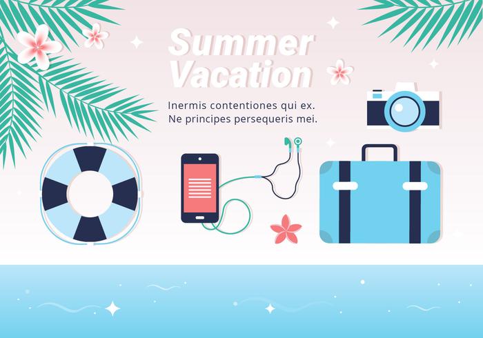 Fondo de Vector Hola verano gratis