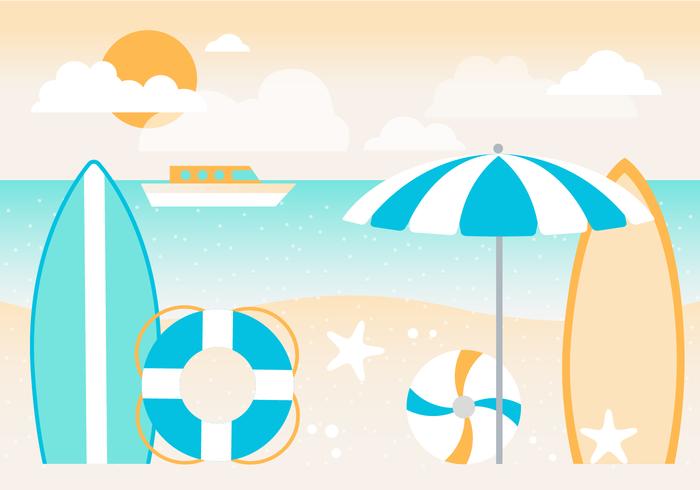 Summer Holiday Vector Background