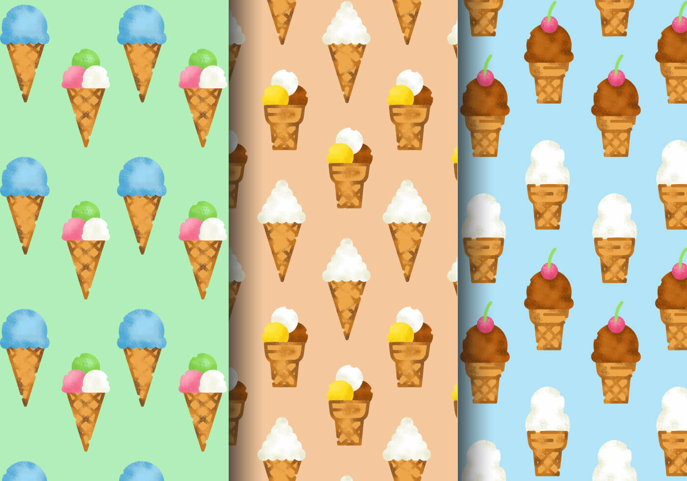 Free Grainy Ice Cream Patterns 155535 Vector Art at Vecteezy