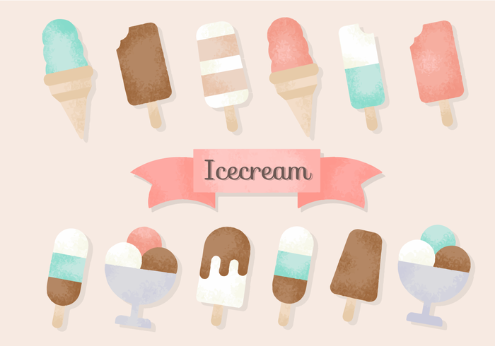 Free Cute Ice Cream Vectors