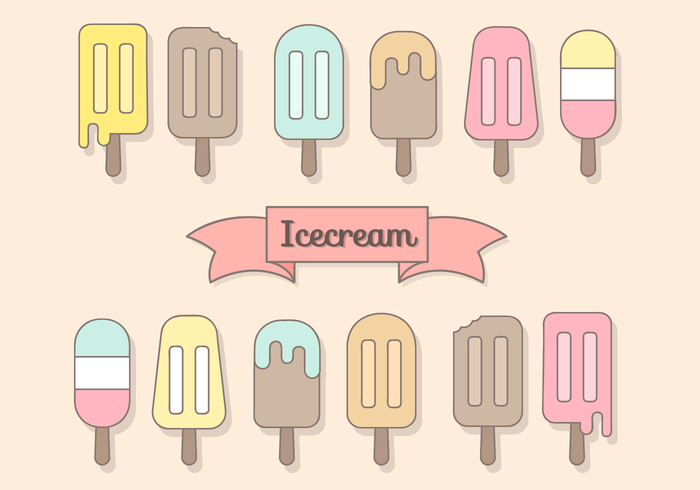 Free Cute Ice Cream Vectors