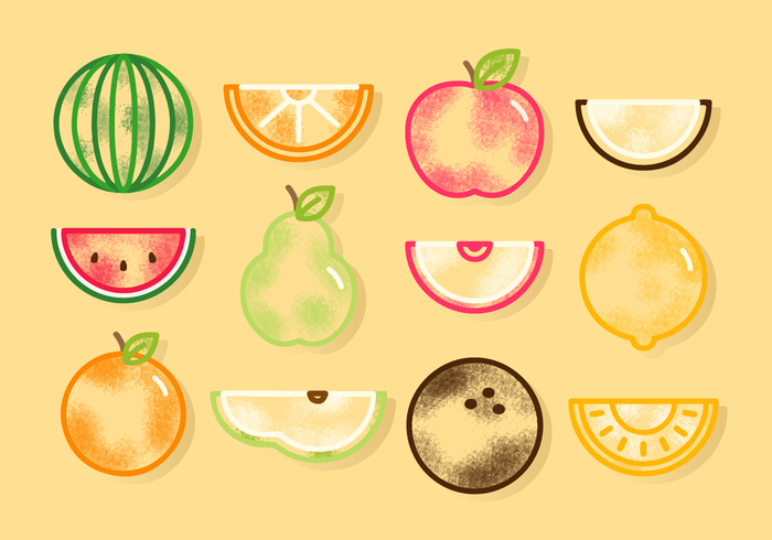 Free Cute Fruit Vectors