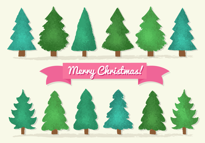 Free Christmas Trees vector