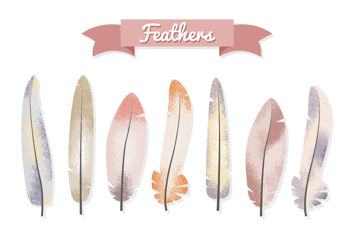 Free Hipster Feathers Vector