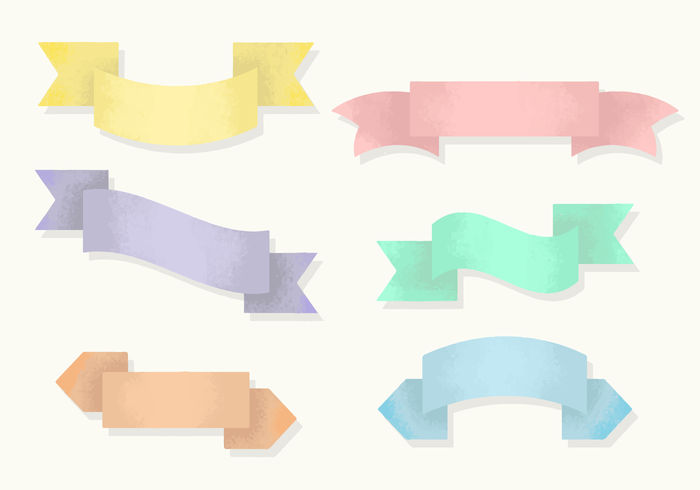 Free Grainy Ribbons Vector