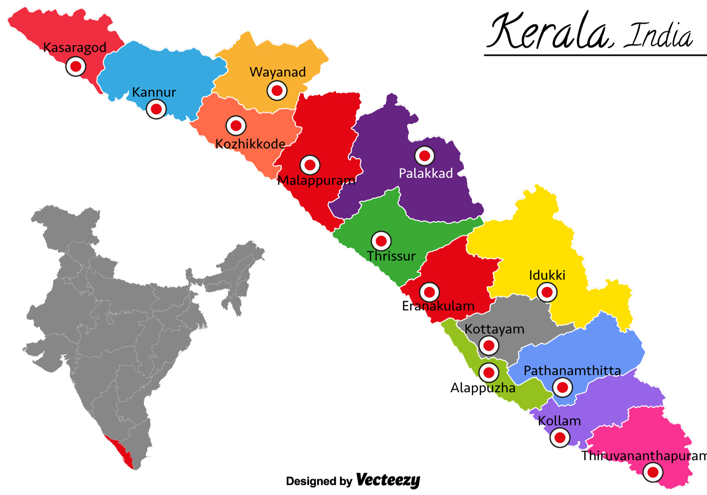 India State Map Free Vector Art 38 Free Downloads