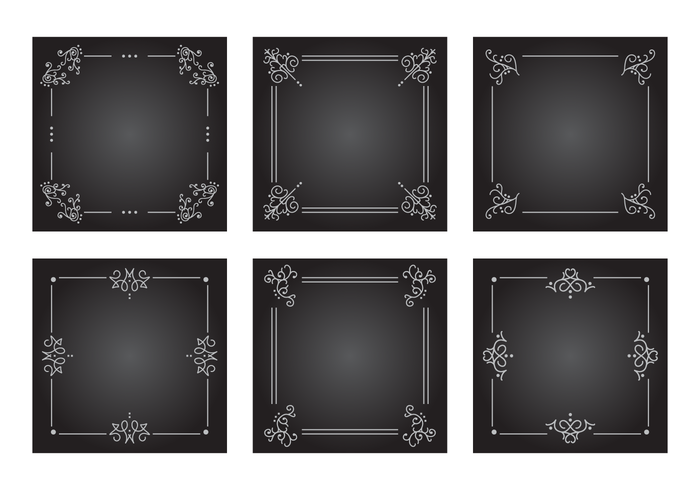 Antiguo Silent Film Frames Vector