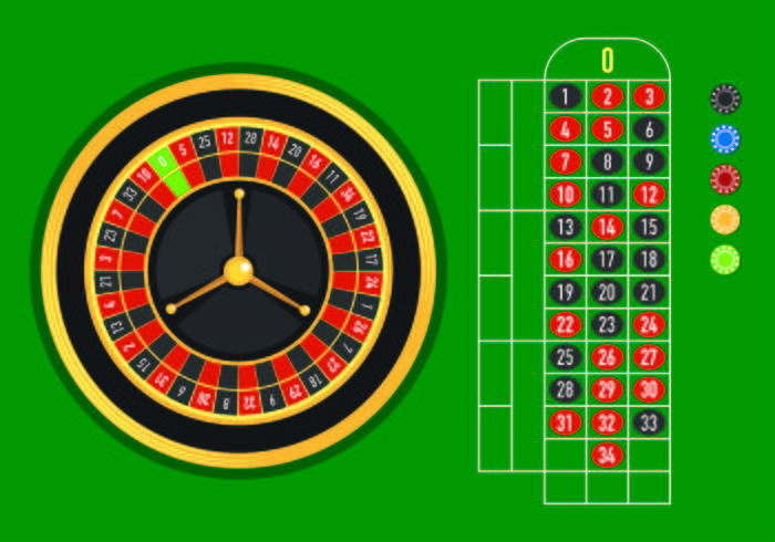 Muestra Vector De Tabla De Ruleta