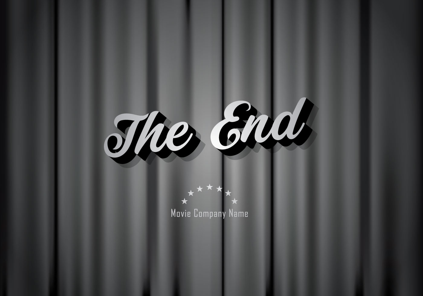 The end конец. Фон the end.