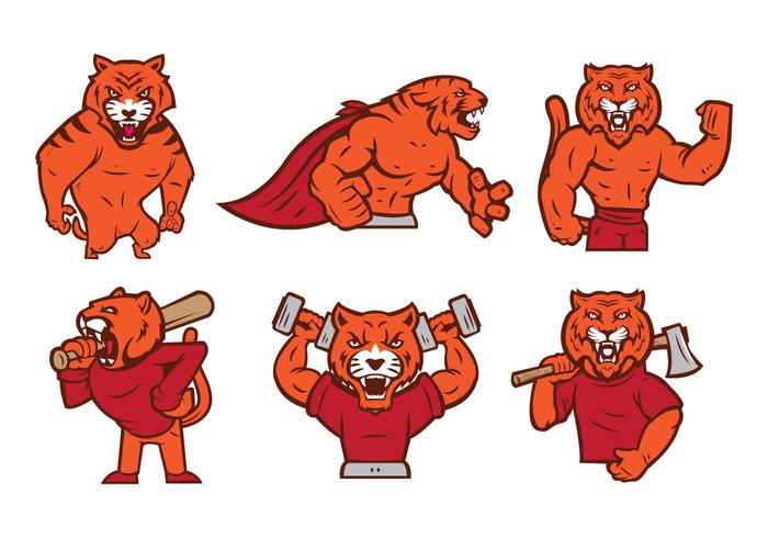 TIger Mascot Vector 01