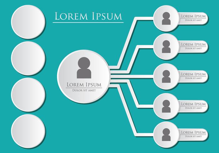 Org Chart Template vector