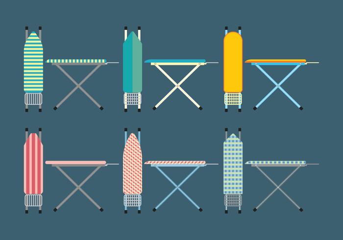 Ironing Board Icons Set vector