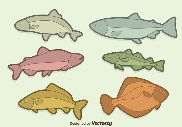 Fishes Collection Vector