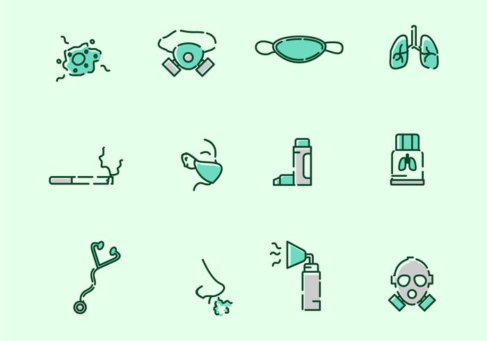 Respirator Icons vector