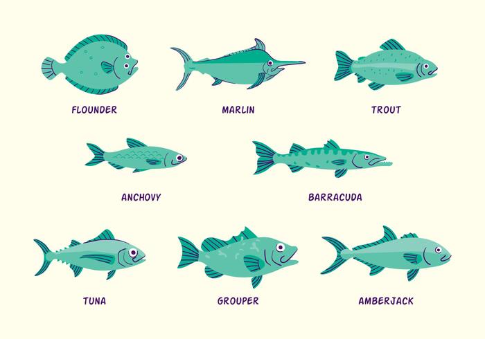 Icono de la pesca de mar vector