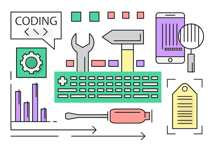 Linear Web Development Vectors