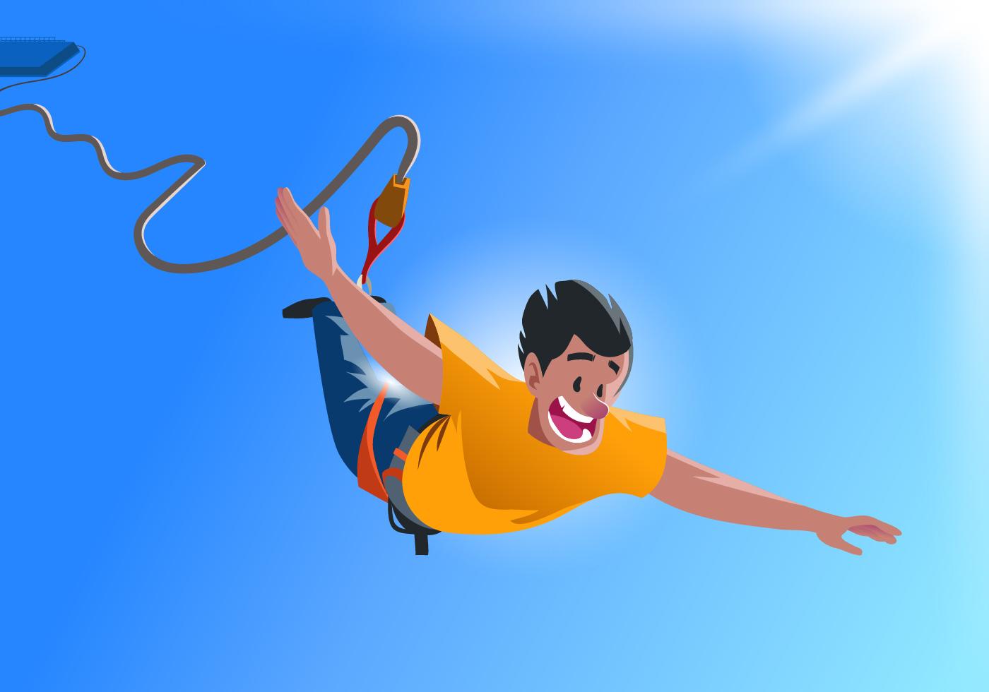 Bungee Jumping 155972 Vector Art at Vecteezy