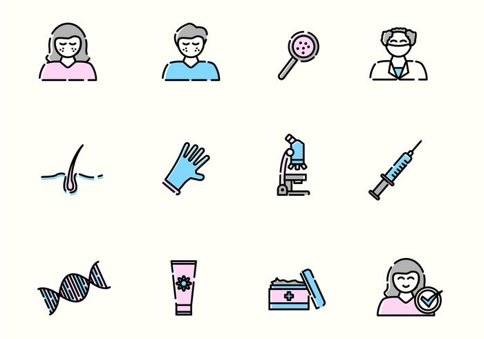 Dermatology Vector Icons