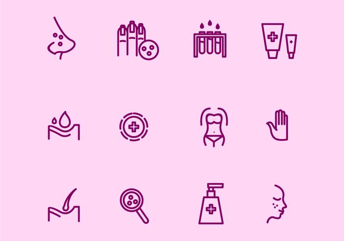 Dermatology Icons vector