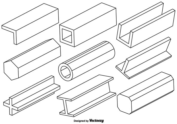 Vector Set Of Girder