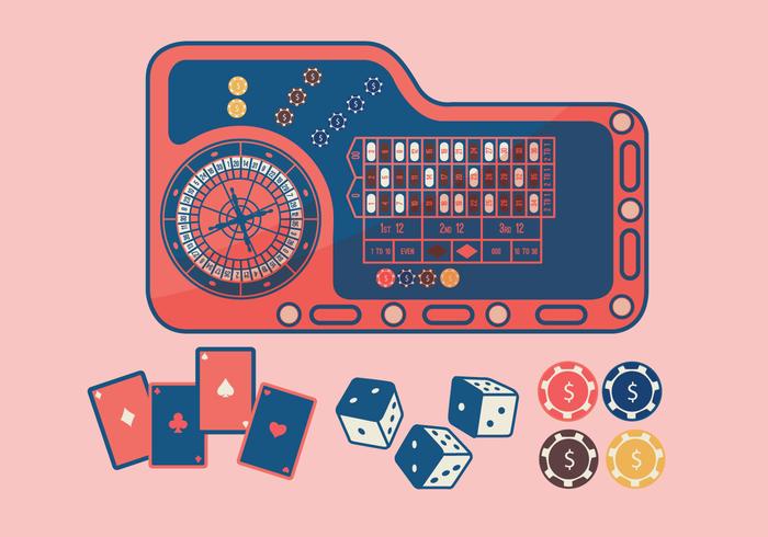 Vector de la tabla de la ruleta colorido