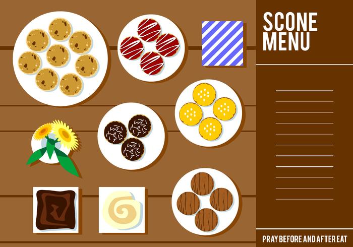 Menú Scone Vector Libre