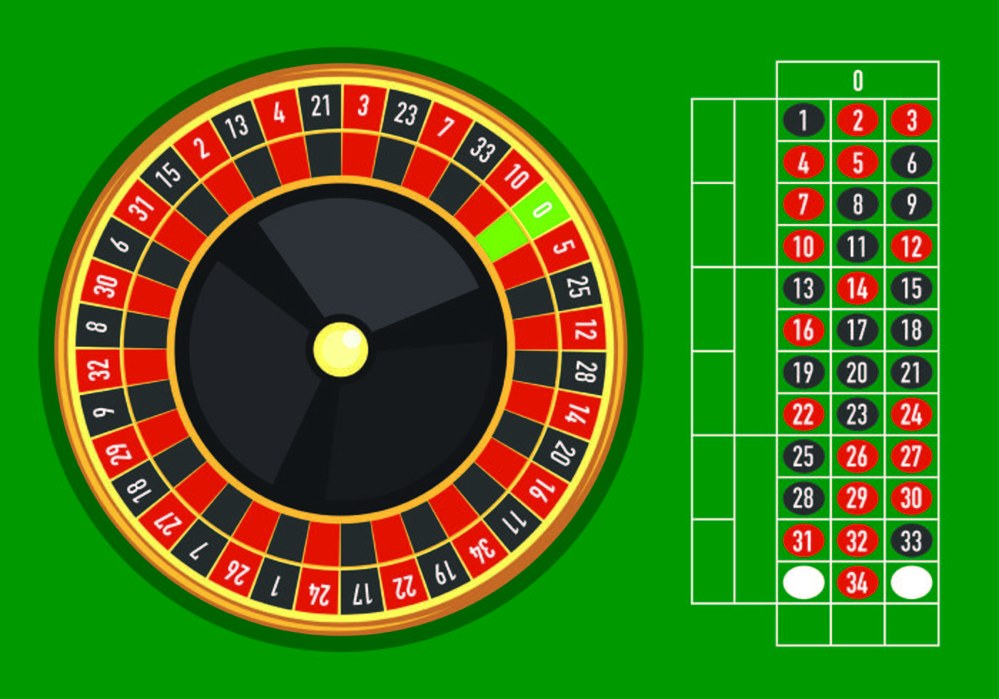 Sample Vector Of Roulette Table 156023 Vector Art at Vecteezy