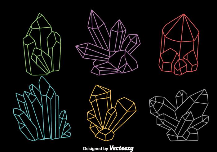 Colorful Line Quartz Vectors