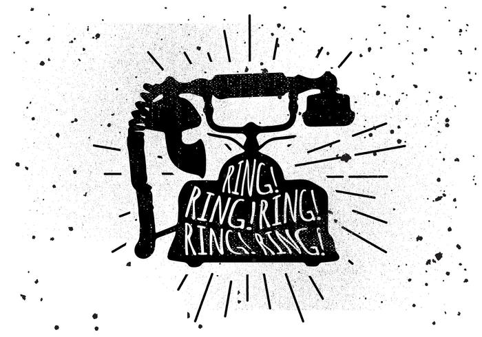 Free Vintage Telephone Vector Illustration Free Vintage Telephone Vector Illustration