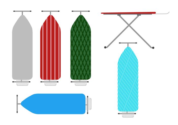 Plancha y tabla de planchar vector