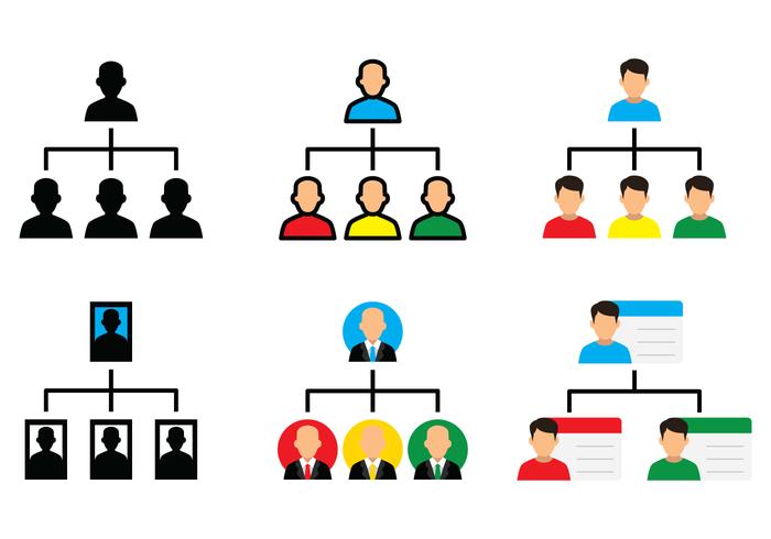 Organization Chart Icon vector