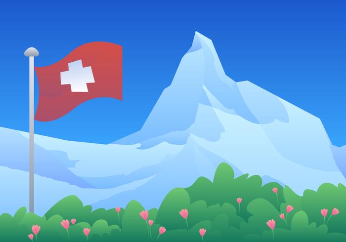 Matterhorn Suiza vector