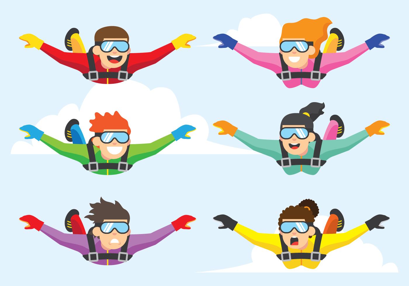 Skydiver Vector 156181 Vector Art at Vecteezy