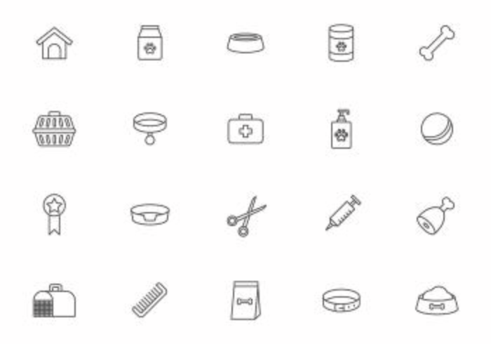 Free Dog Supplies Vectors Free Dog Supplies Vectors