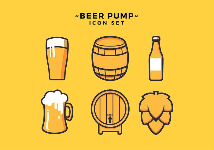 Beer Icon Set Free Vector