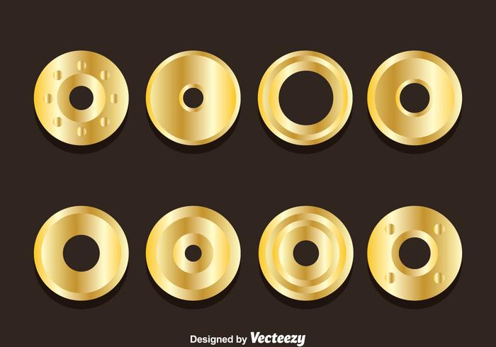 Golden Eyelet Collection Vectors