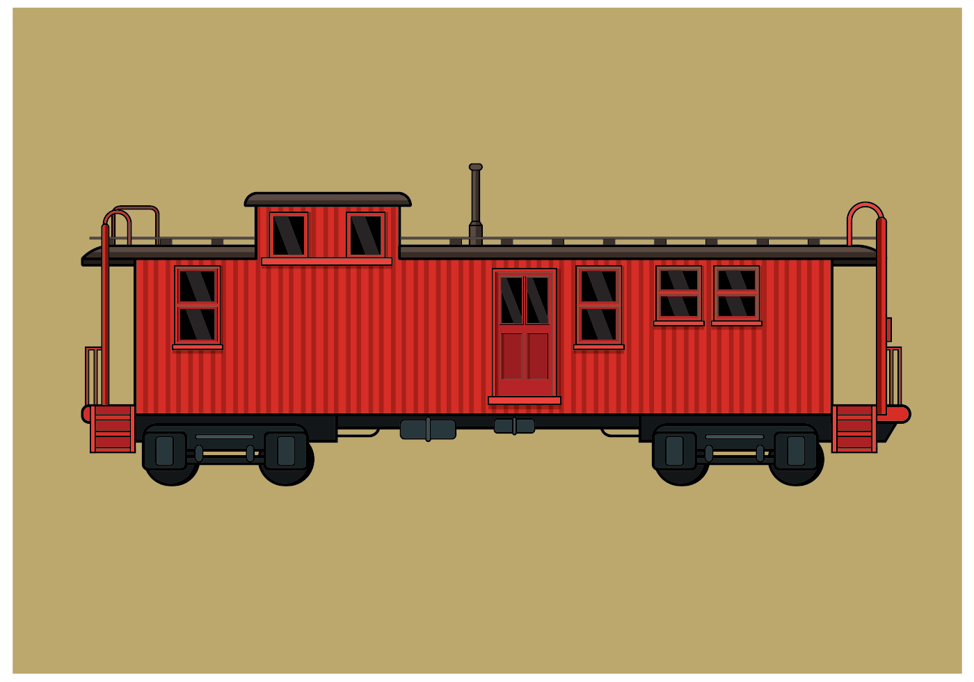 Free Caboose Vector 156239 Vector Art at Vecteezy