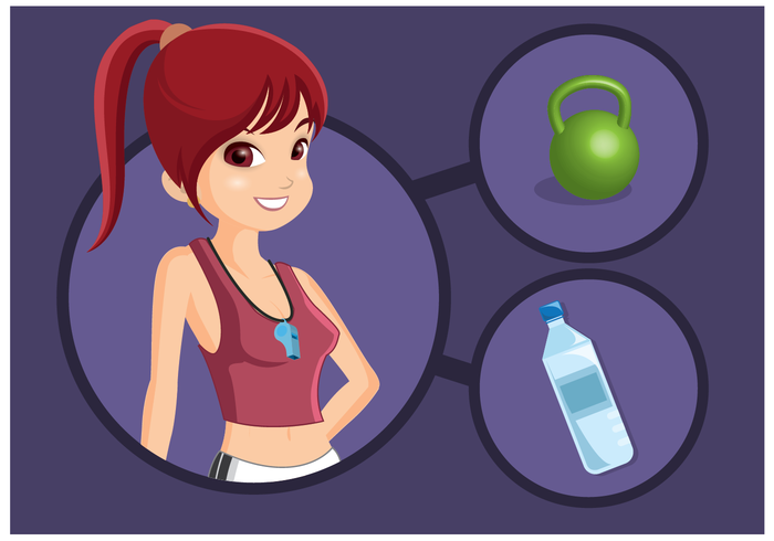Free Female Personal Trainer Vector Free Female Personal Trainer Vector