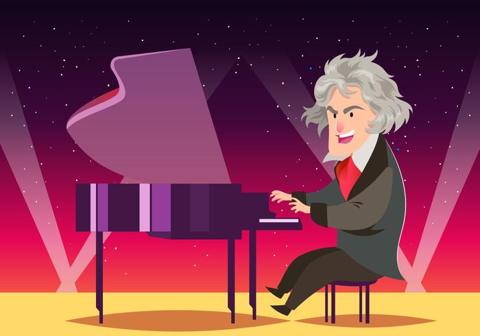 Composer Ludwig Van Beethoven vector