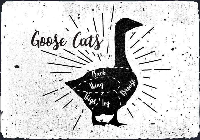 Goose Cuts Vector Background