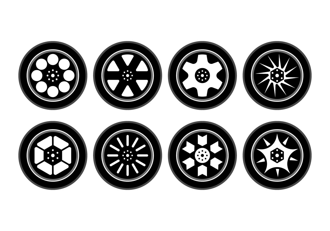 Free Alloy Wheels Vector Collection 156302 Vector Art at Vecteezy
